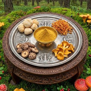 🍄MIX×4🔥 Lauvas krēpes -25% + Cordyceps militaris -25% + Šitake (Lentinula edodes) -25% + Gailenes (Cantharellus cibarius) -25% PREMIUM malums 100g.
